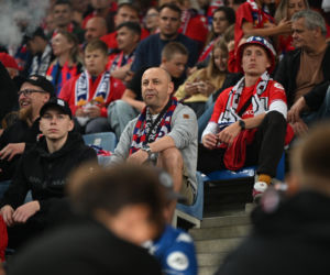 Tak kibice Wisły Kraków bawili się na trybunach. Znajdź się na zdjęciach