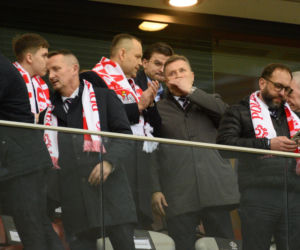 Karol Nawrocki i Przemysław Czarnek na mecze Polska - Albania