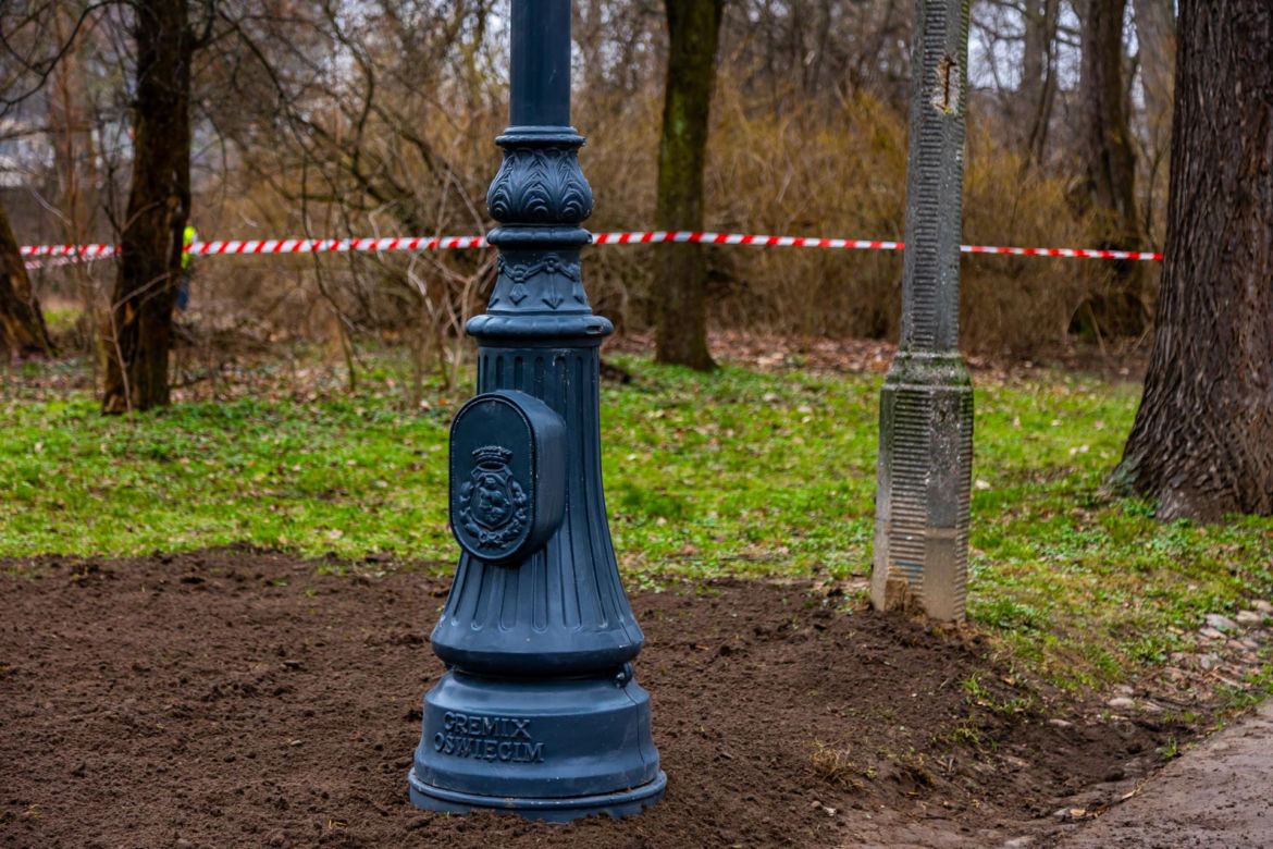 Remont parku Skaryszewskiego w Warszawie na początku marca 2024 r.