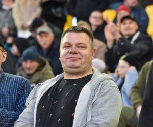 PRES Grupa Dewloperska Toruń - Abramczyk Polonia Bydgoszcz, zdjęcia kibiców i zawodników z pożegnania Adriana Miedzińskiego