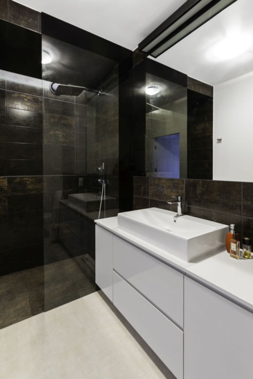 Loft w kolorach betonu i cegły