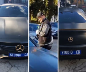Popek Monster i odpicowany Mercedes-AMG C63 Coupe