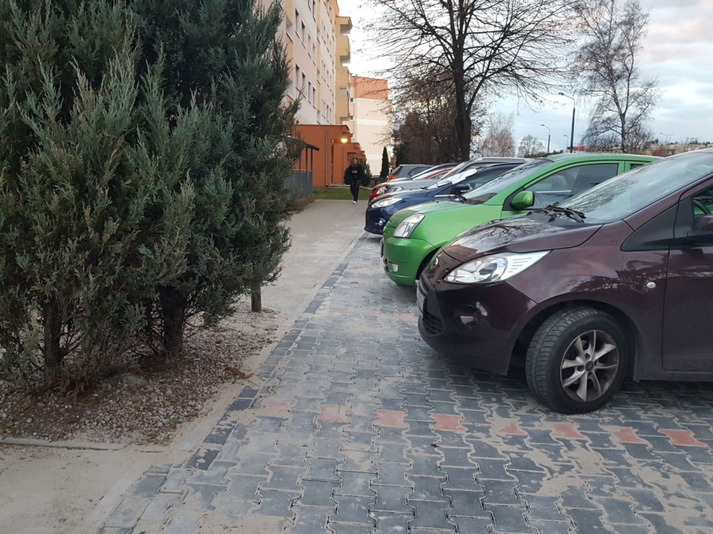 Parkingowy absurd na osiedlu Rejtana w Lesznie 