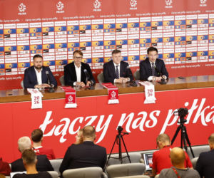 Cezary Kulesza i sekretarz Łukasz Wachowski ogłosili nowego sponsora PZPN