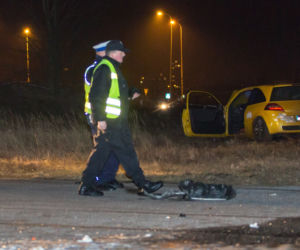 Renault Megane RS, wypadek na lotnisku w Pile