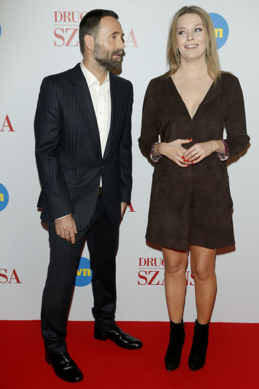Tamara Arciuch, Bartłomiej Świderski na premierze serialu Druga szansa