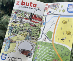 Mapa szlakiem szewczyków w Kazimierzu Biskupim
