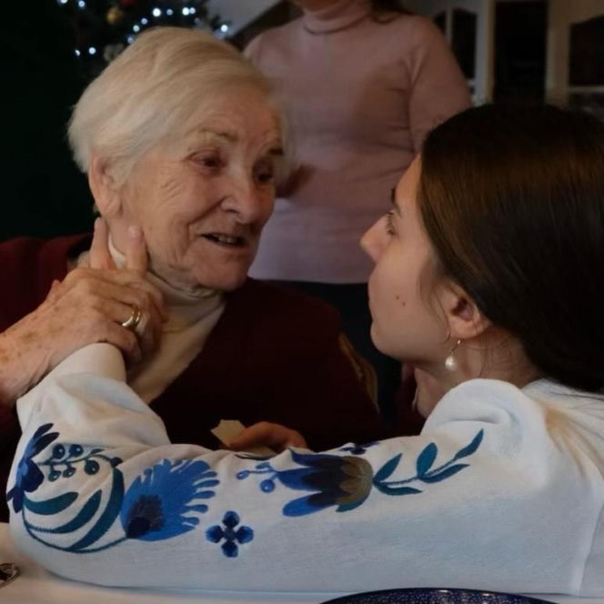 Katarzyna Dowbor - święta z mamą i córką