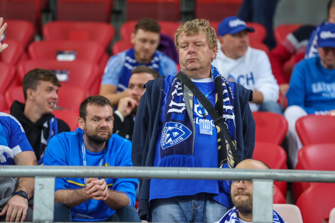 Kibice na meczu Ruch Chorzów - Stal Mielec