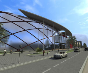 Galeria Bawełnianka w Bełchatowie - początek budowy w 2011 roku
