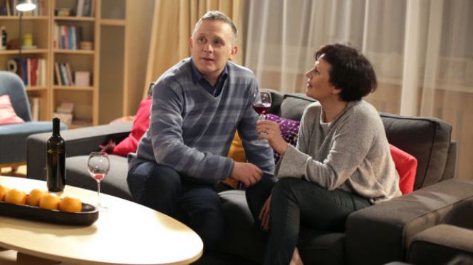 M jak miłość odcinek 1231. Marysia (Małgorzata Pieńkowska), Artur Rogowski (Robert Moskwa)