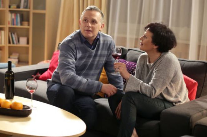 M jak miłość odcinek 1231. Marysia (Małgorzata Pieńkowska), Artur Rogowski (Robert Moskwa)