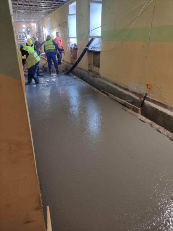 Remont hotelu przyn hali sportowej w Przemyślu