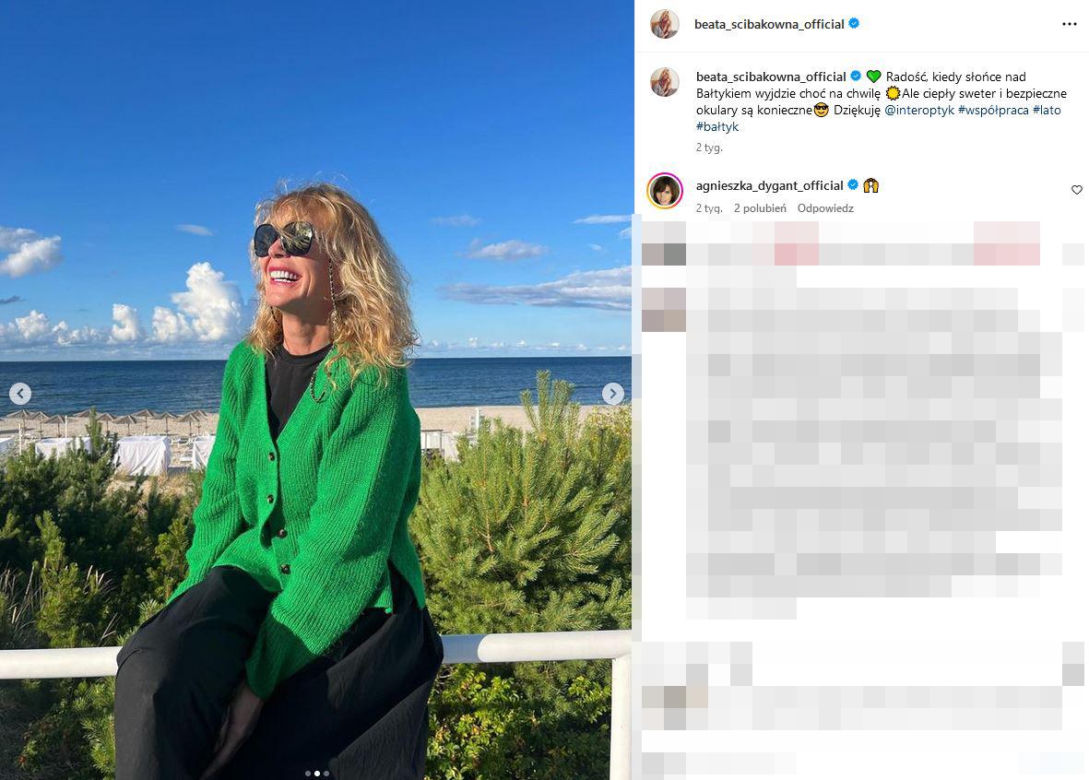 Beata Ścibakówna i Jan Englert wypoczywają w Juracie