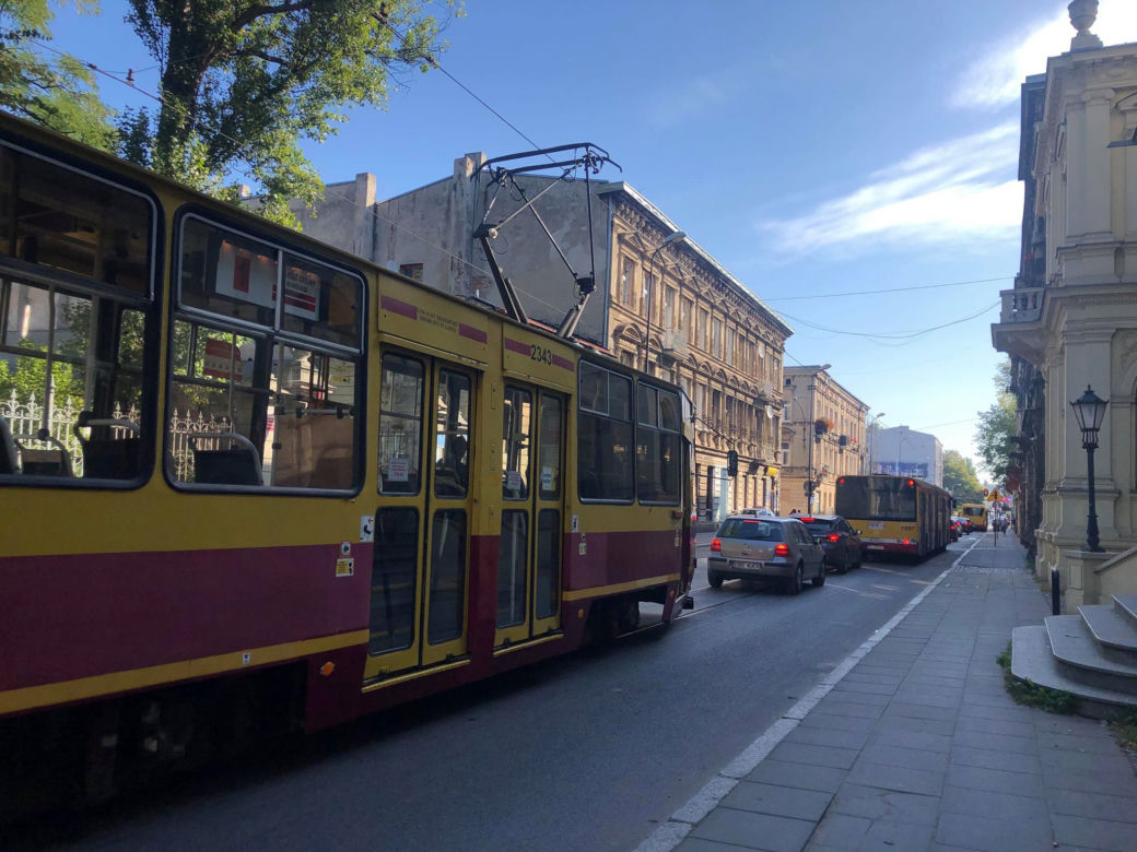 Korki na Pomorskiej w Łodzi