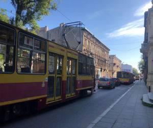Korki na Pomorskiej w Łodzi
