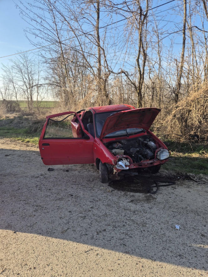 Dachowanie fiata w Słupowie