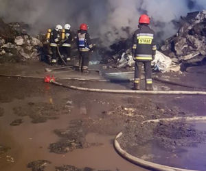 Jaworzno: Pożar składowiska odpadów
