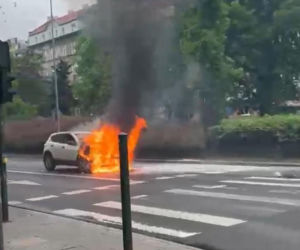 Pożar w centrum Krakowa! O krok od eksplozji. Miasto sparaliżowane