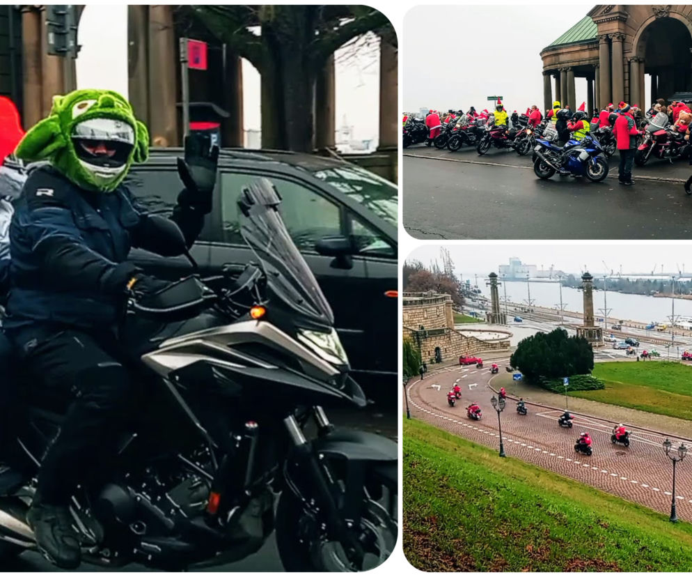 Motomikołaje przejechały ulicami Szczecina