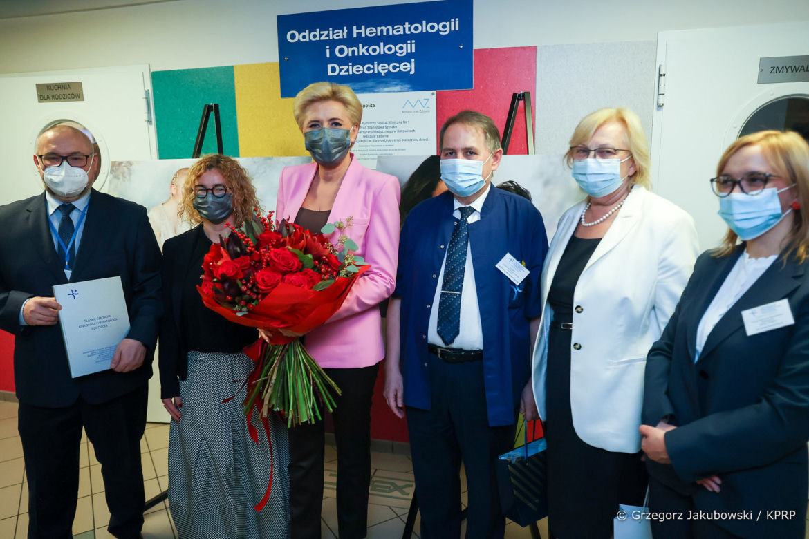Agata Duda odwiedziła chore dzieci