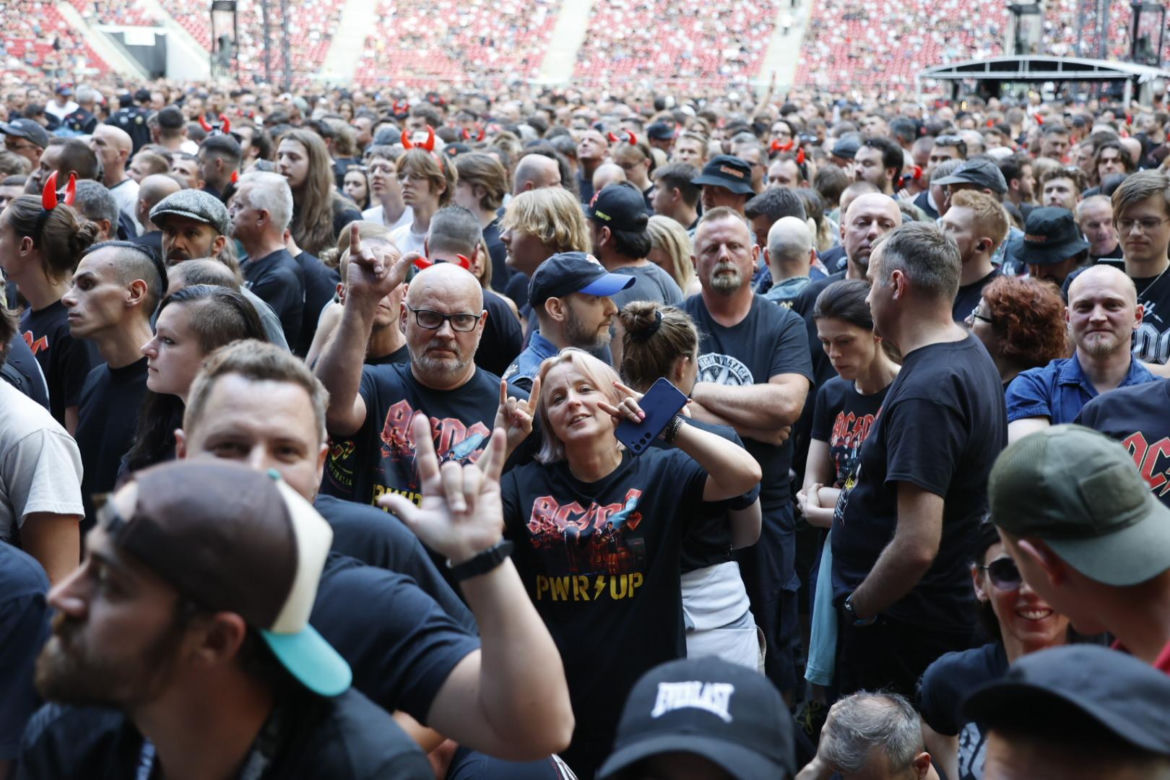 Koncert AC/DC w Warszawie (4.07.2025) - część pierwsza. Organizatorem koncertu jest Live Nation