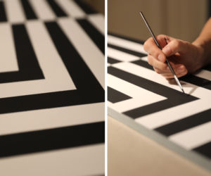 Zrób  to sam: komoda w stylu op-art