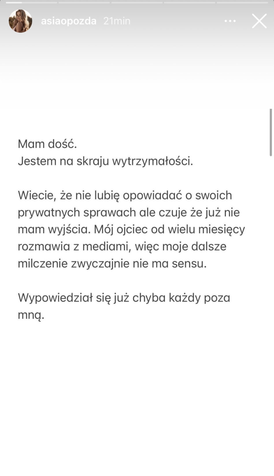 Joanna Opozda trafiła do szpitala