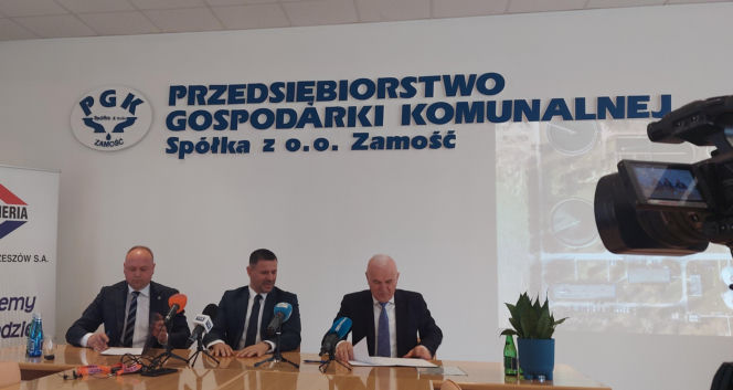 Podpisanie umowy Modernizację gpospodarki wodno-ściekowej w aglomeracji Zamość"