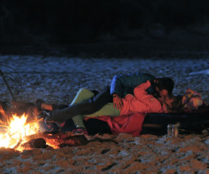 Pierwsza miłość. Jowita (Joanna Opozda), Radek (Mateusz Banasiuk)