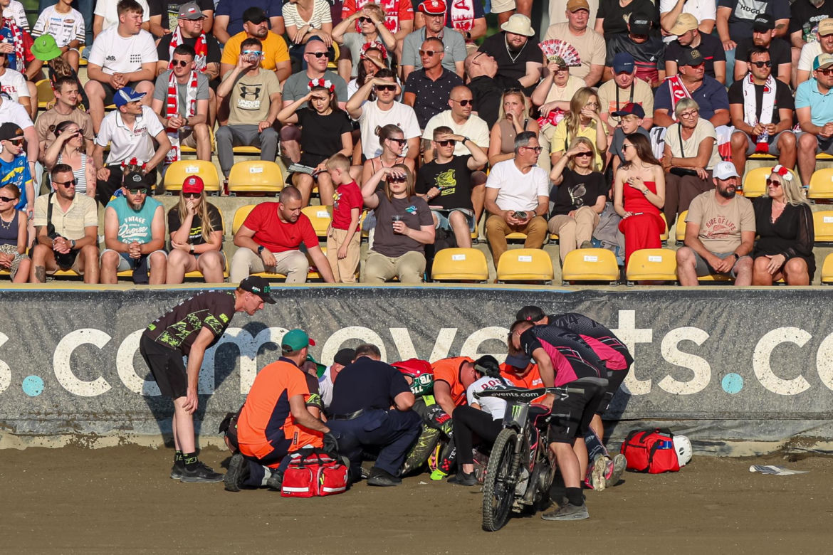 GP Polski w Gorzowie: Zderzenie Martina Vaculika i Kaia Huckenbecka