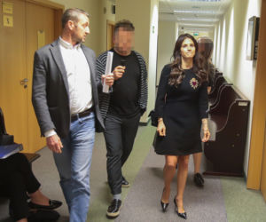 Weronika Rosati w sądzie z  Robertem Śmigielskim 