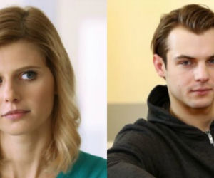 Barwy szczęścia. Iwona (Izabela Zwierzyńska), pacjent Paweł Piasecki (Mateusz Rzeźniczak)