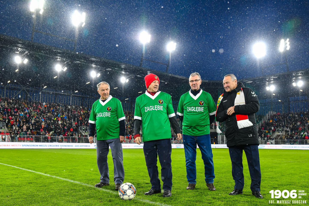 Kibice na meczu Zagłębie Sosnowiec - GKS Katowice