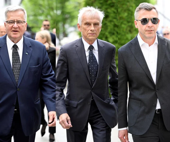 Dawno niewidziani politycy na pogrzebie Olechowskiego