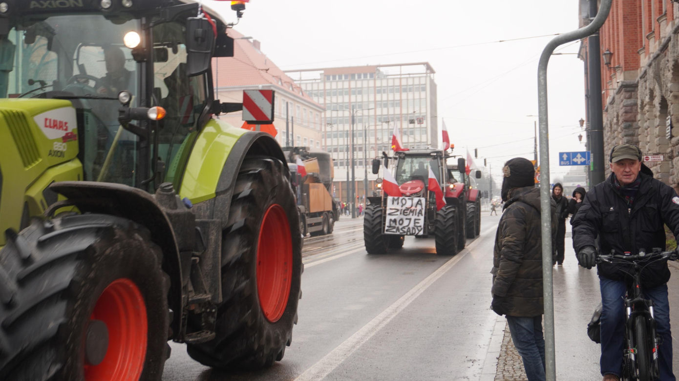 Protest rolników w Olsztynie, 20 lutego
