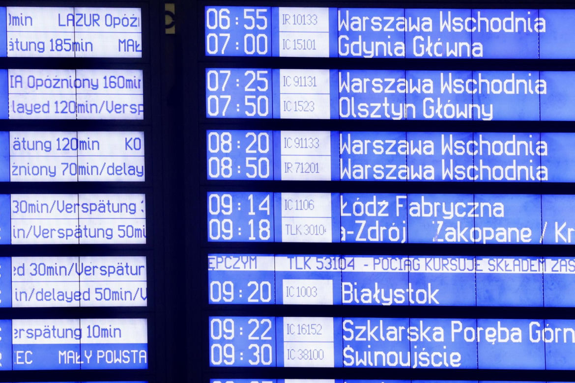 Paraliż na kolei. Gigantyczne opóźnienia pociągów