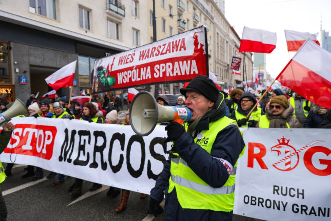 Protest rolników w Warszawie (9.01.2026)