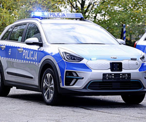 Policyjne Kia e-Niro to pierwsze elektryczne radiowozy w Lublinie