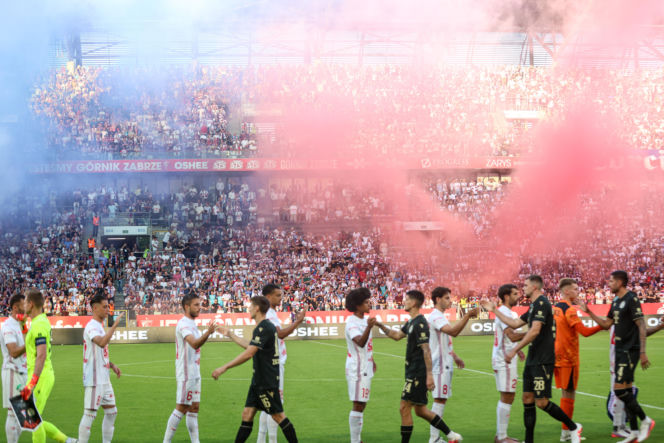 Górnik Zabrze - Ferencvaros: Zdjęcia kibiców z meczu 3. rundy eliminacji Ligi Europy