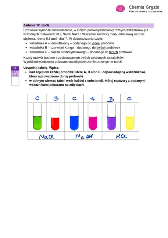 Matura 2026 z rozszerzonej chemii: odpowiedzi do wszystkich zadań z arkusza CKE 13.05.2026