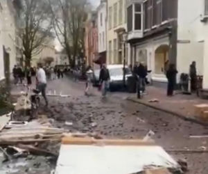 Dwa wybuchy i wielki pożar w centrum Utrechtu. Co najmniej jedna osoba ranna