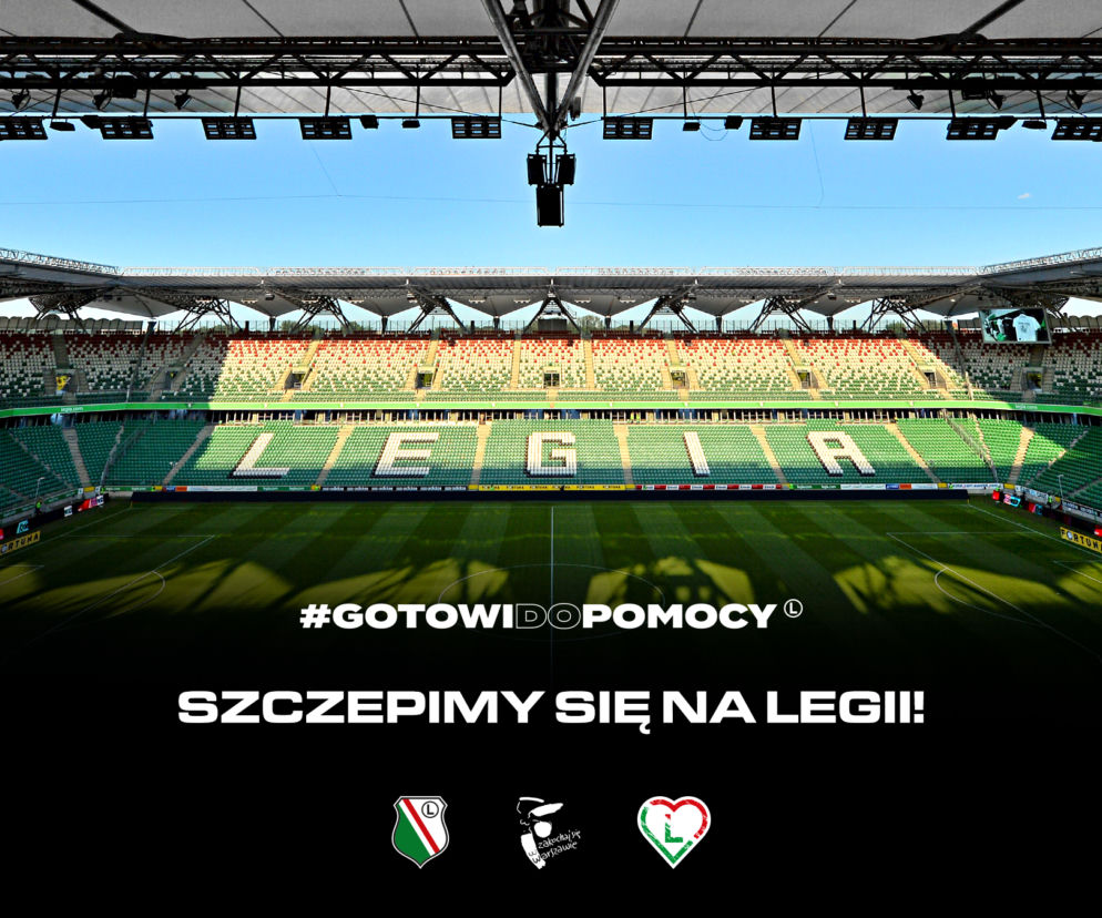 Na Stadionie Legii w Warszawie powstaje Centralny Punkt Szczepień