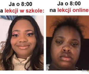 nauka zdalna - memy