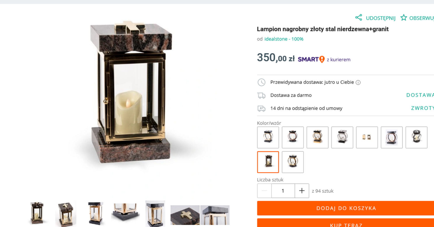 Znicze za kilkaset złotych 