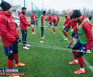 Wisła Kraków - Zagłębie Lubin - trening Wiślaków przed meczem