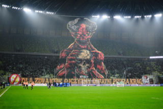 Lechia Gdańsk - Górnik Zabrze, zdjęcia kibiców i zawodników z meczu 18, kolejki PKO BP Ekstraklasy