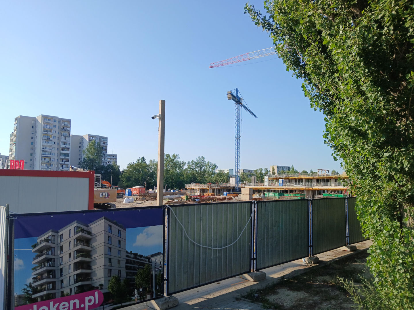 Budowa inwestycji Ale! KEN przy metrze Imielin w Warszawie