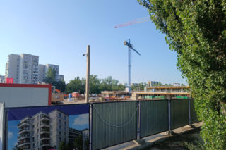 Budowa inwestycji Ale! KEN przy metrze Imielin w Warszawie