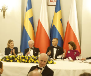 Obiad na cześć szwedzkiej pary królewskiej